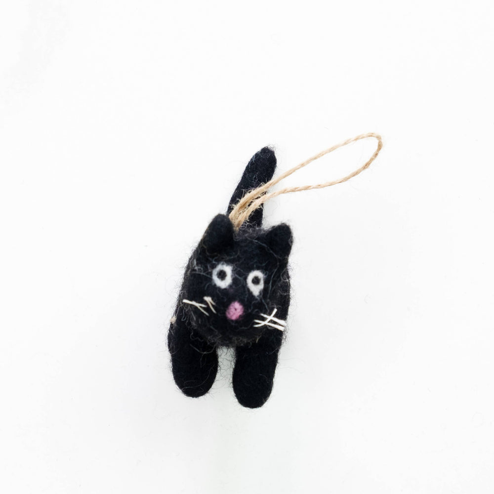 Little Felt Cat Ornaments