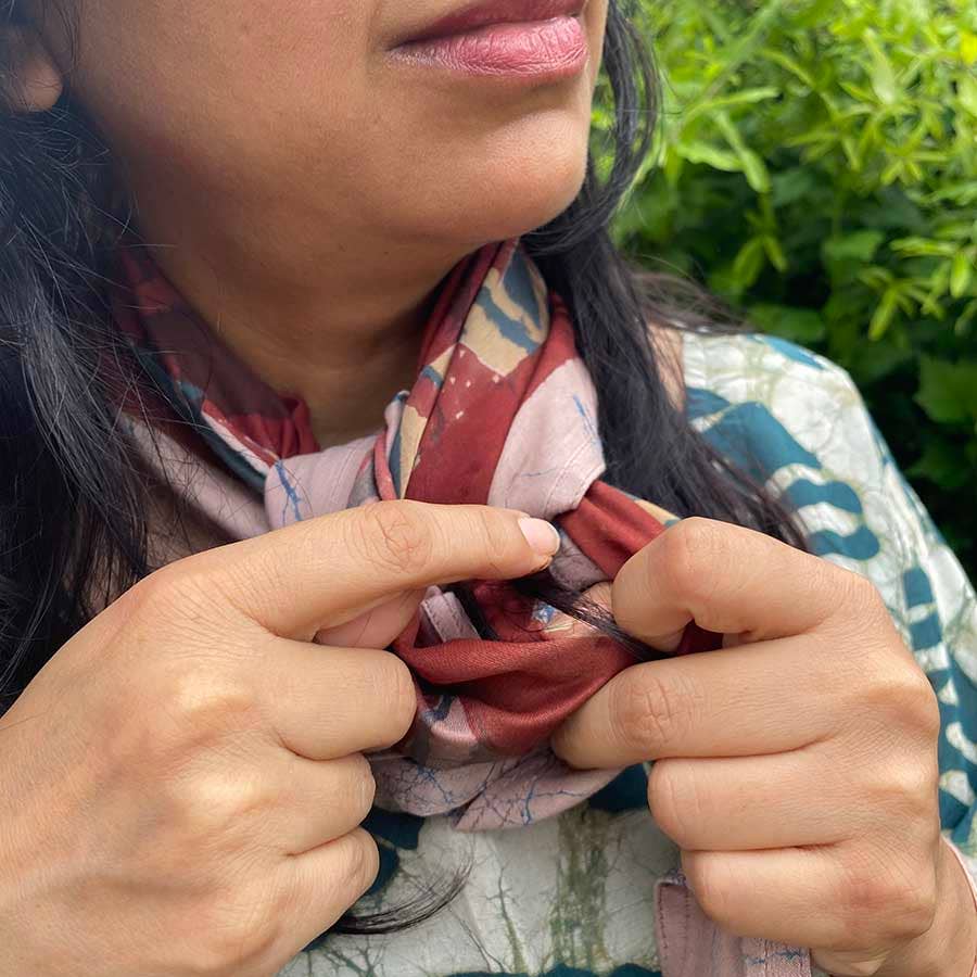 Zig Zest Cotton Silk Bandana