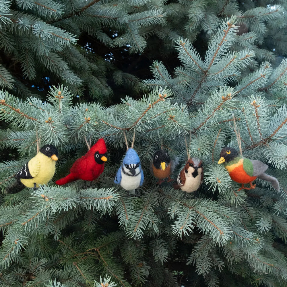 Felt Bird Ornaments