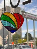 Glass Rainbow Heart