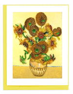 Sunflowers Artist's Quilling Card