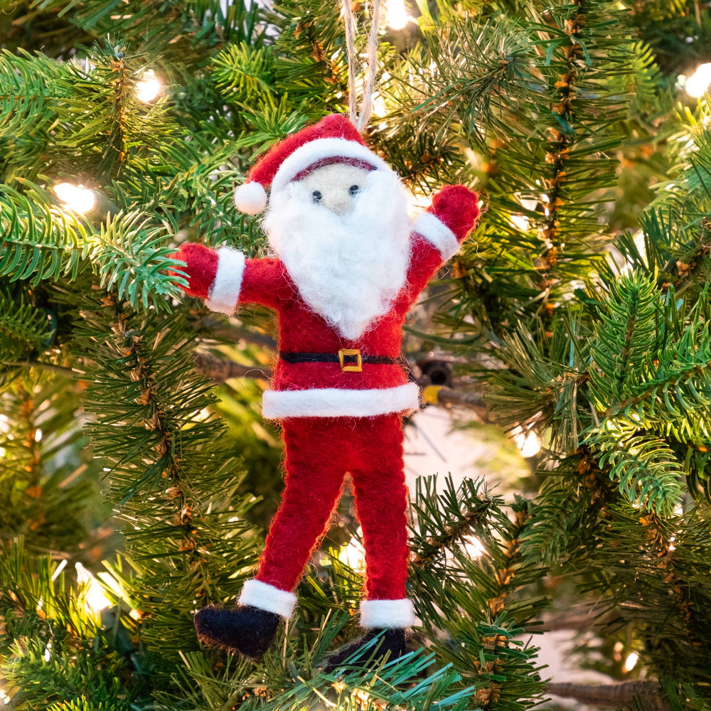 Dancing Santa Ornaments