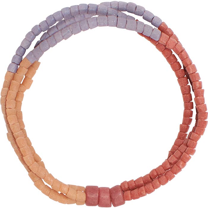 Glass Color Block Bracelets