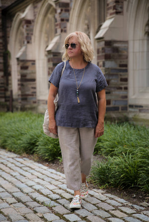 Linen Tee Top