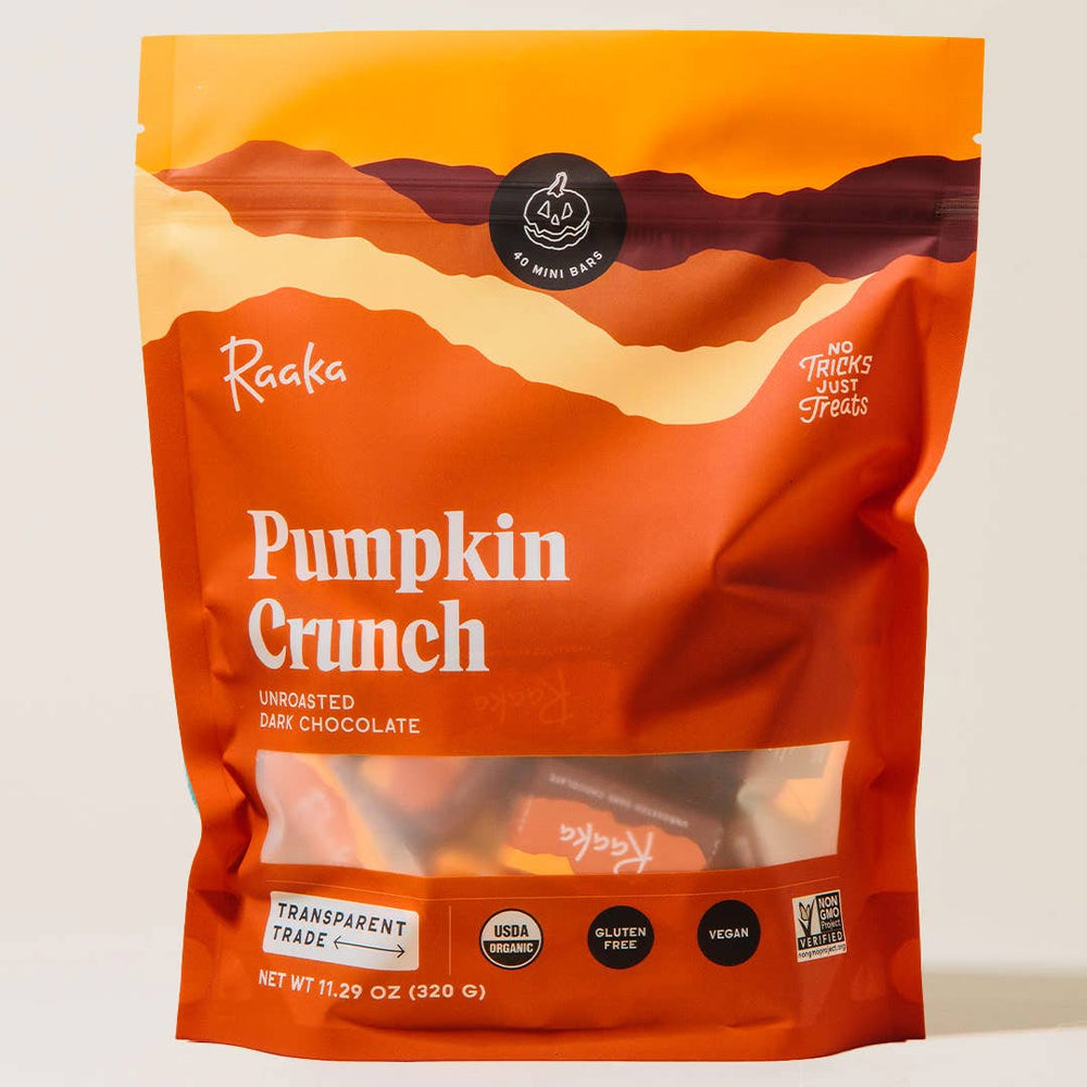 Pumpkin Crunch Mini Chocolate Bars