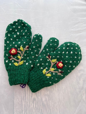 Floral Tik Tik Mittens