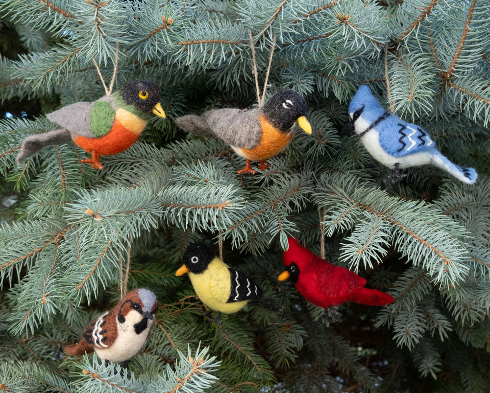 Felt Bird Ornaments