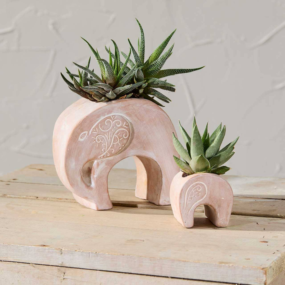 Elephant Family Planter Set