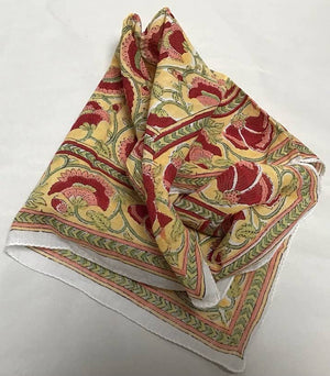 Ajmer Yellow Square Scarf