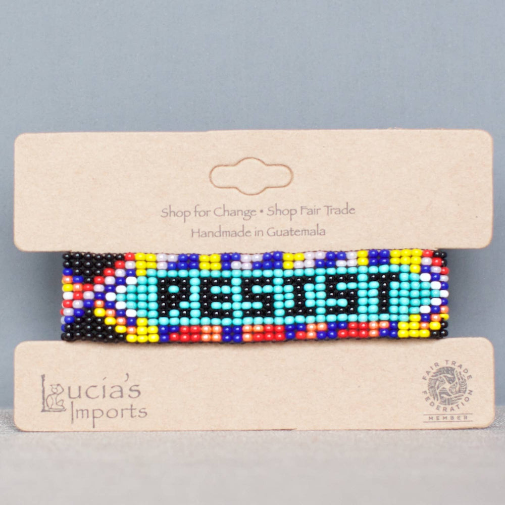 Resist Beaded Friendship Bracelet
