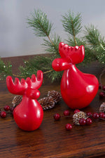 Red Soapstone Reindeer