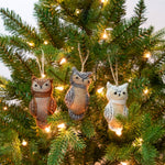 Felt Owl Ornaments