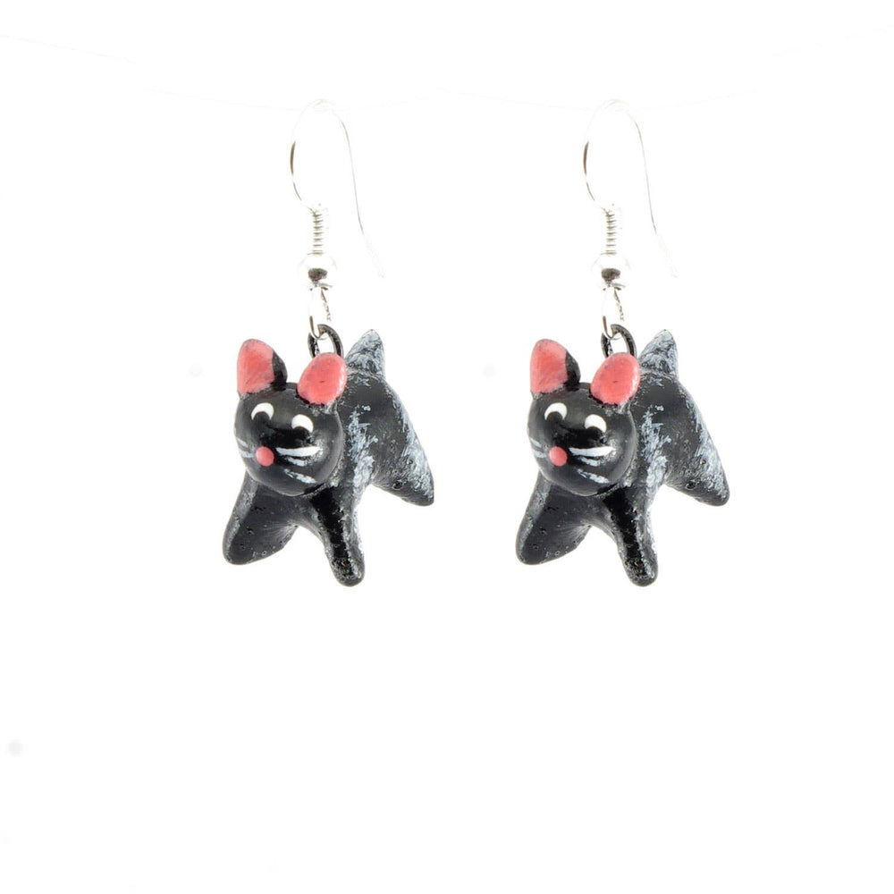 Cat Ceramic Earrings