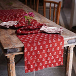 Genda Red Table Runner