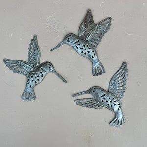 Small Metal Hummingbirds
