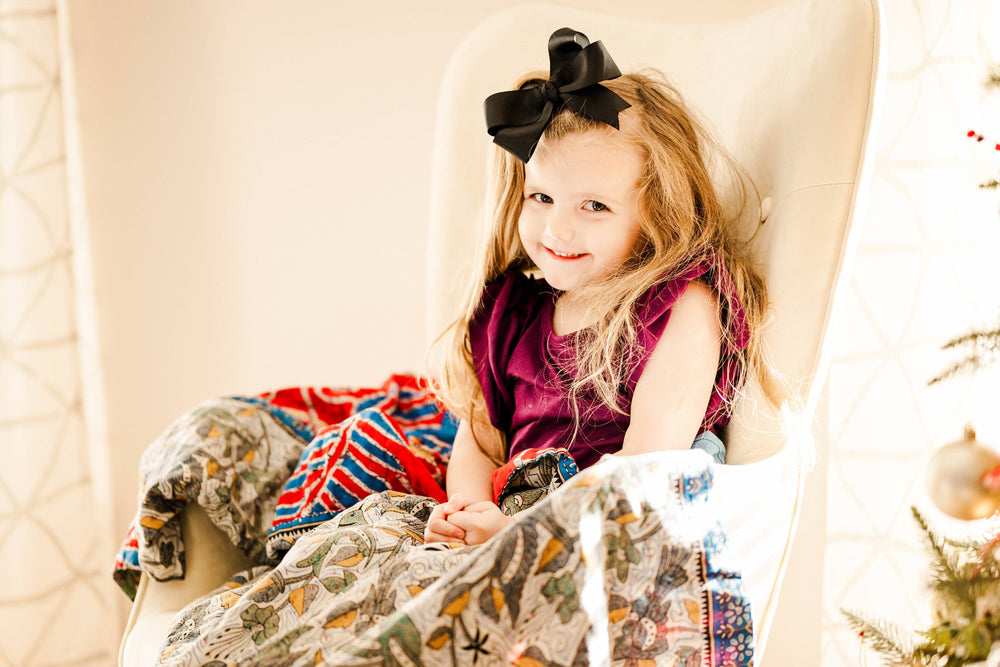 Kantha Throw Blanket