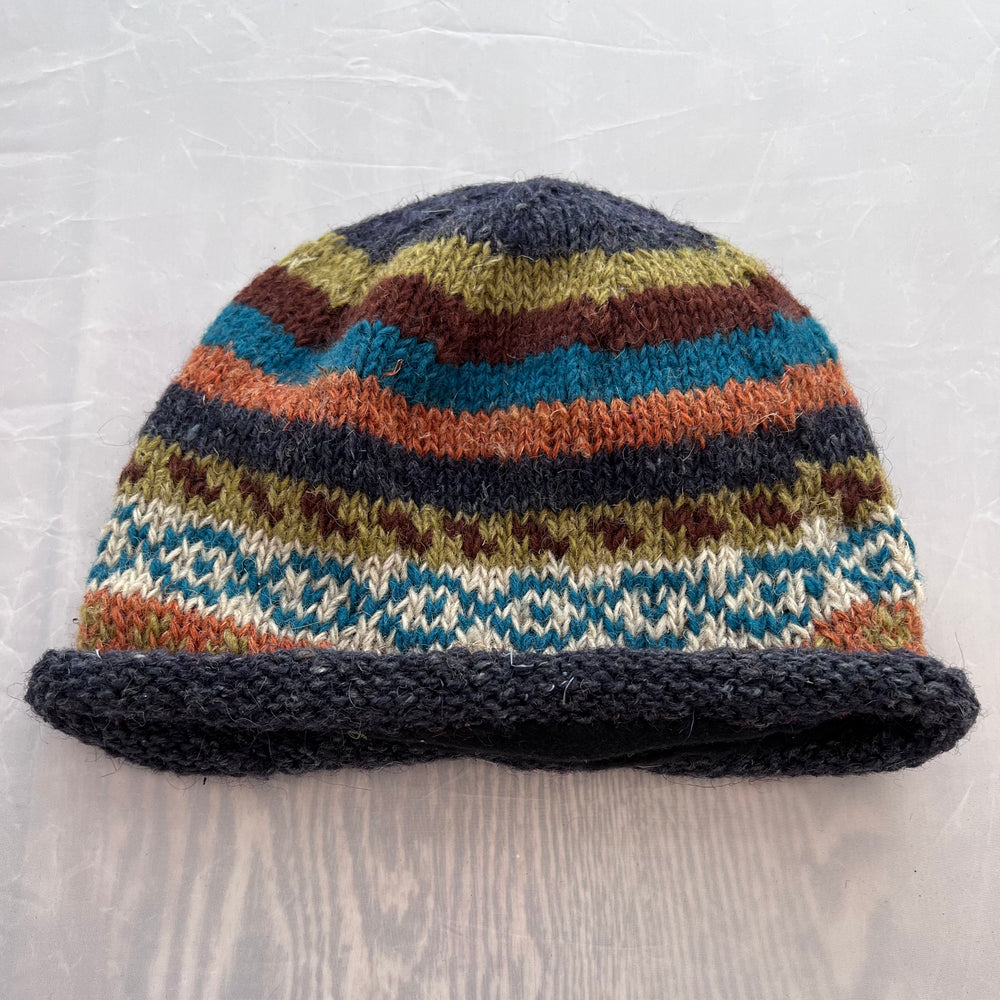 Hemp Wool Striped Hat