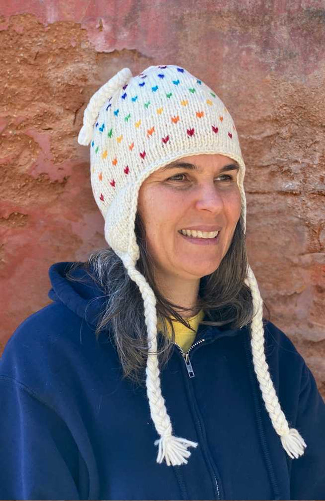 Rainbow Tik Tik Heart Hat