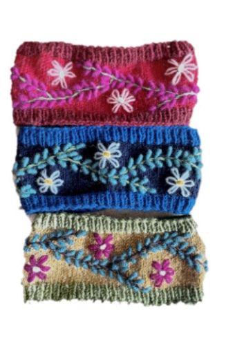 Vine Embroidered Headband