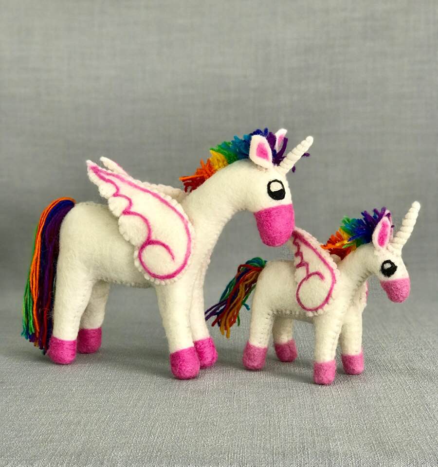 Small Felted Unicorn