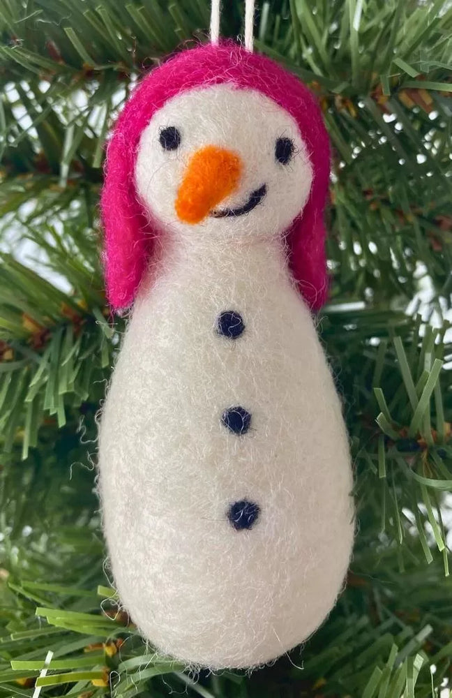 Felt Snowman Ornaments