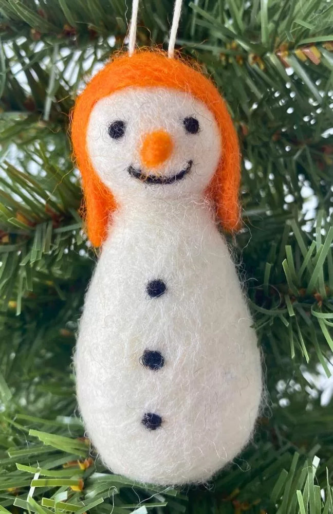 Felt Snowman Ornaments