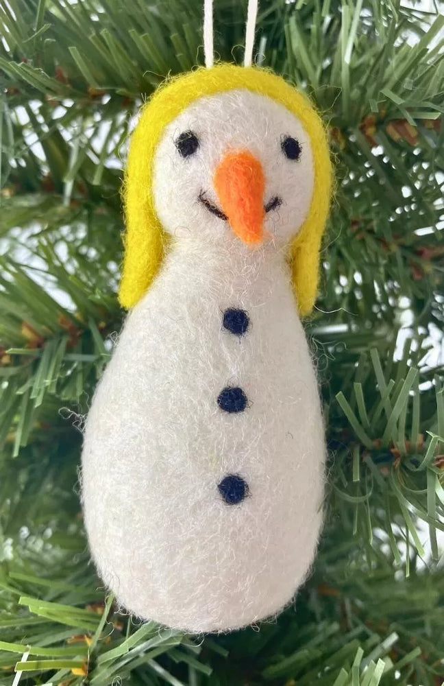 Felt Snowman Ornaments