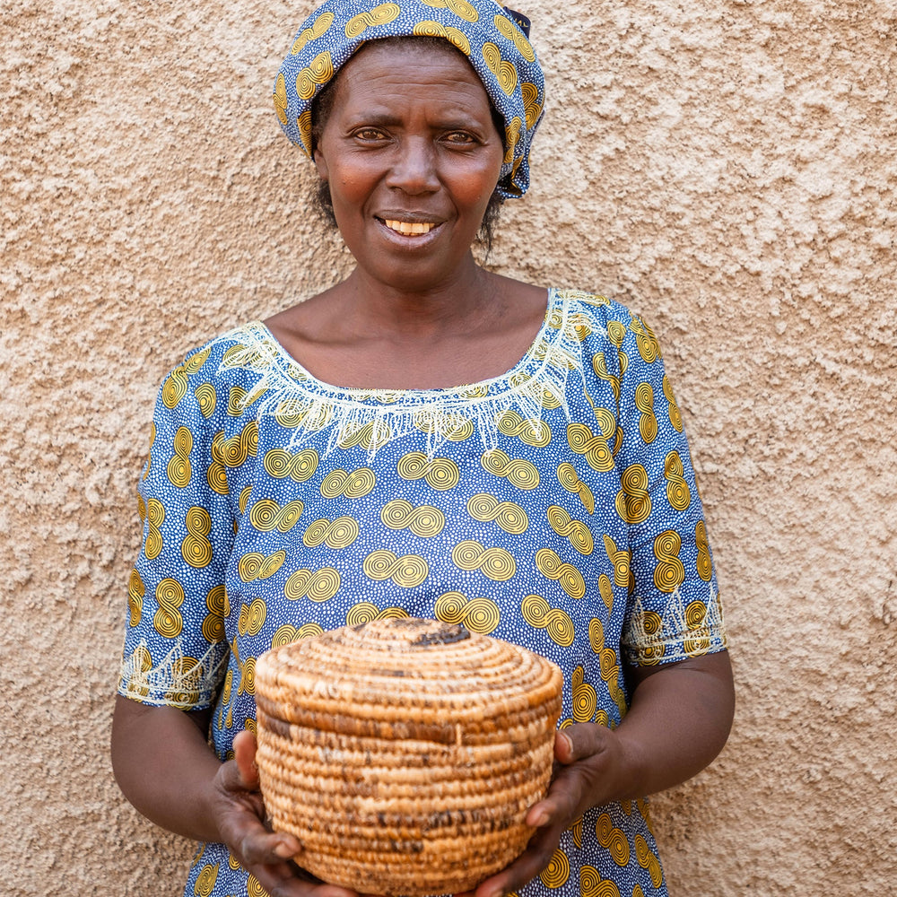 Banana Bark Lidded Box