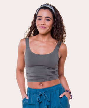 Fitted Cropped Tank Top