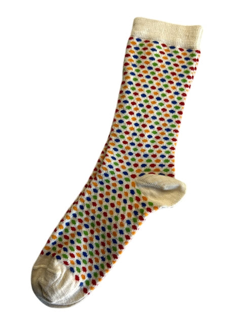 Alpaca-Bamboo Polka Dot Socks