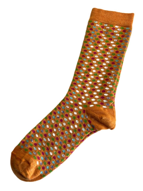 Alpaca-Bamboo Polka Dot Socks