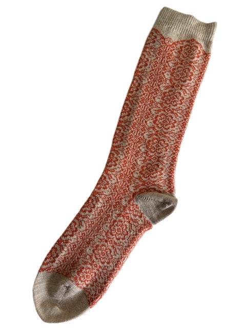 Peace Rose Alpaca Socks