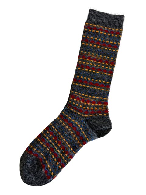 Pixel Geo Alpaca Socks
