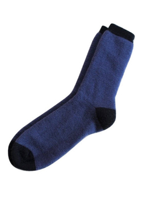 Classic Contrast Solid Alpaca Socks