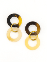 Triple Loop Horn Earrings