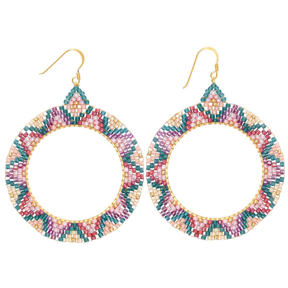 Alissa Beaded Hoops