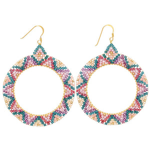 Alissa Beaded Hoops