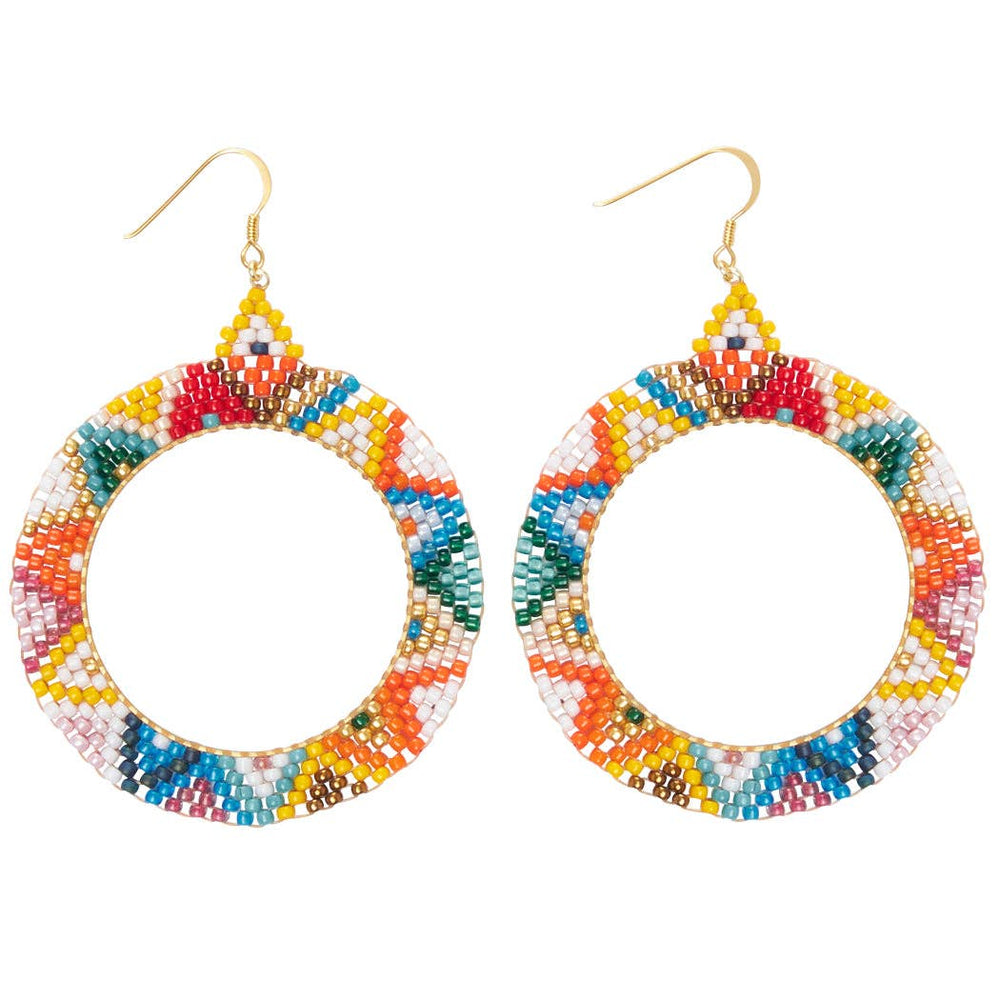 Alissa Beaded Hoops