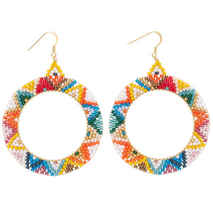 Alissa Beaded Hoops