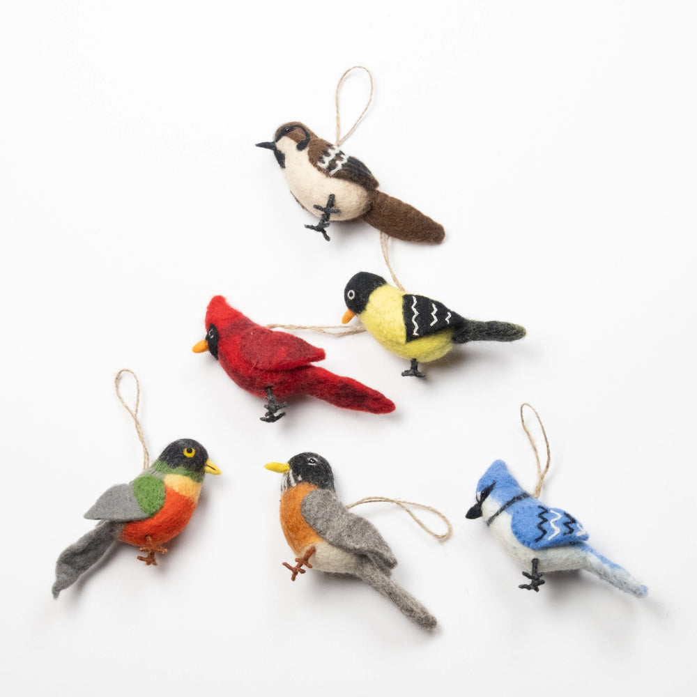 Felt Bird Ornaments