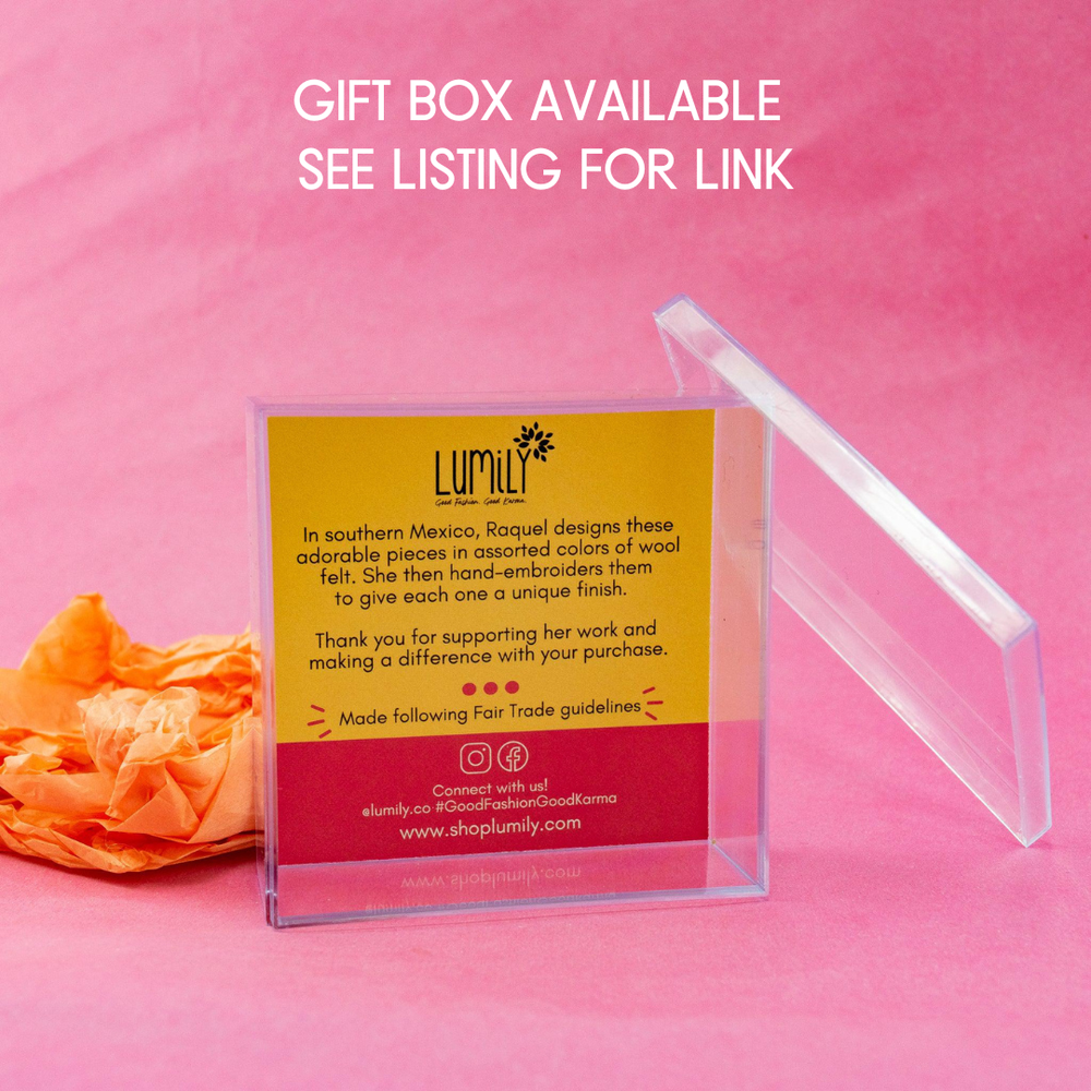 Felted Snowflake Ornament