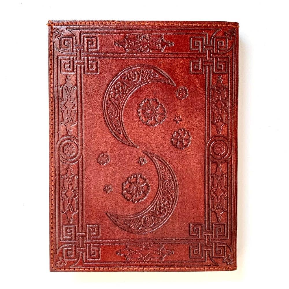 Crescent Moon Leather Journal