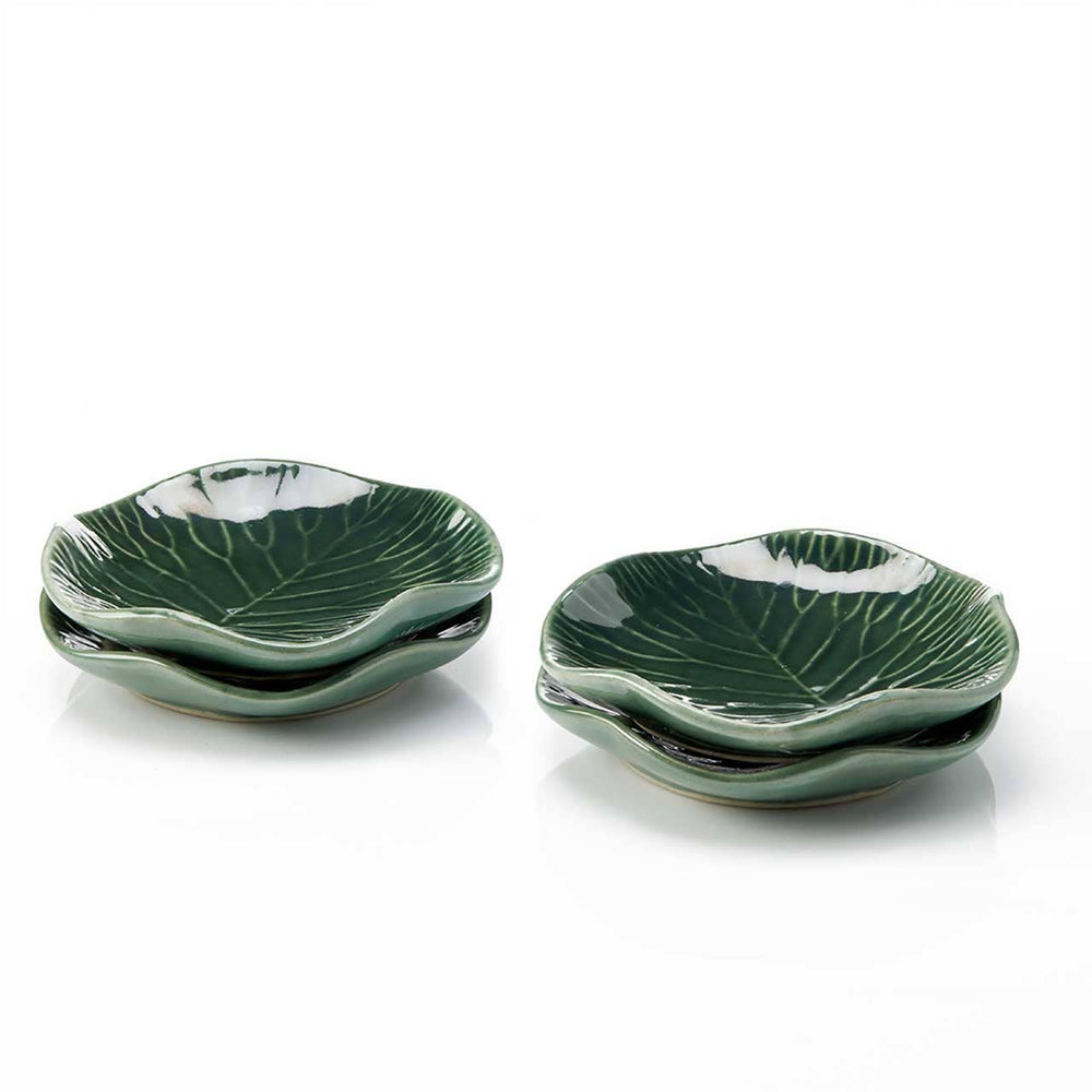 Lotus Leaf Ceramic Plates