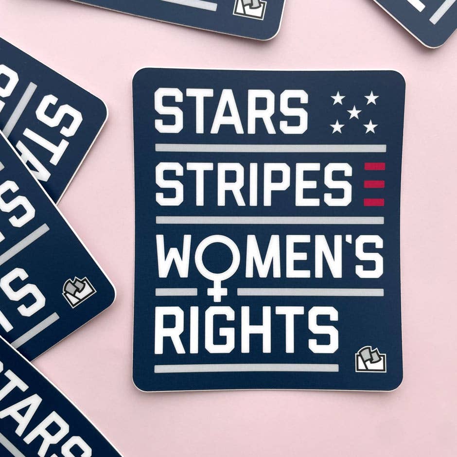 Star, Stripes, Women's Rights Sticker