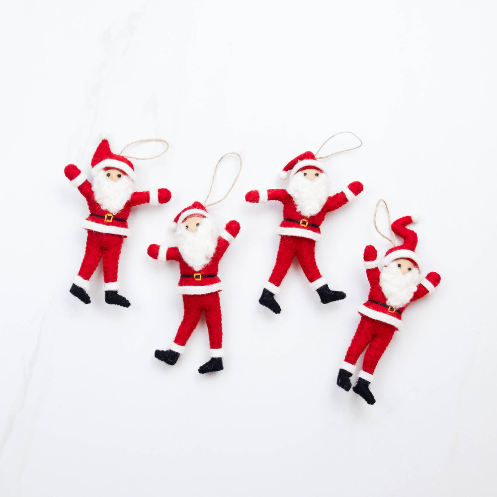 Dancing Santa Ornaments