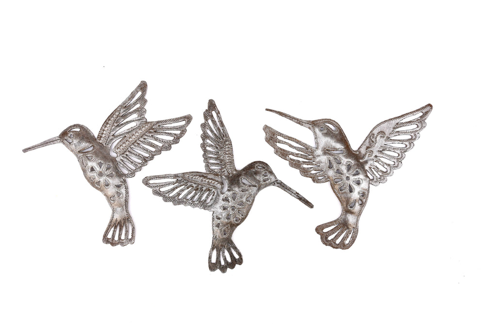 Small Metal Hummingbirds