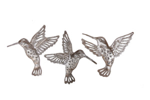 Small Metal Hummingbirds
