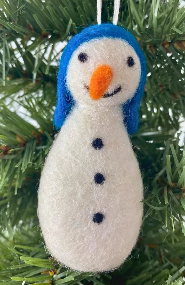 Felt Snowman Ornaments