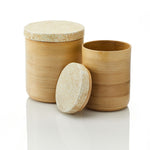 Bamboo Eggshell Canisters