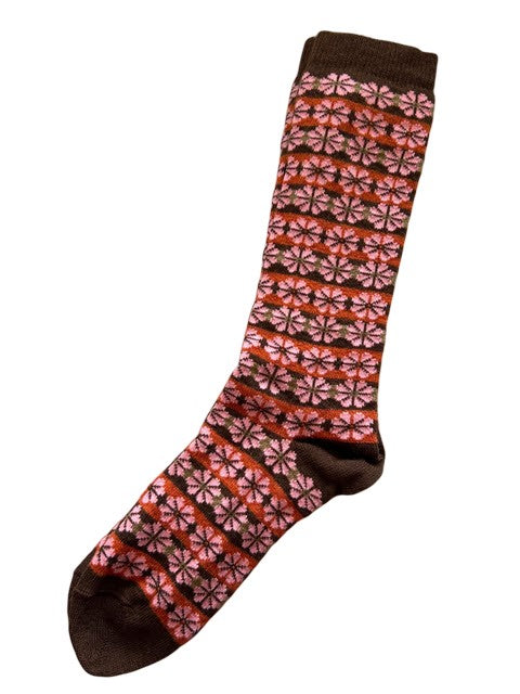 Pinwheel Stripe Alpaca Socks